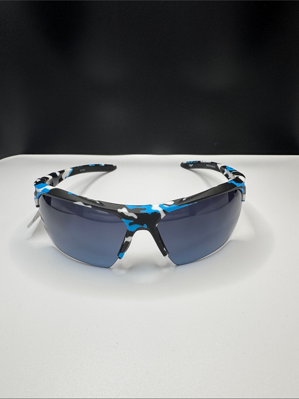 Men's Blue Camo Sport Sunglasses - Unbranded